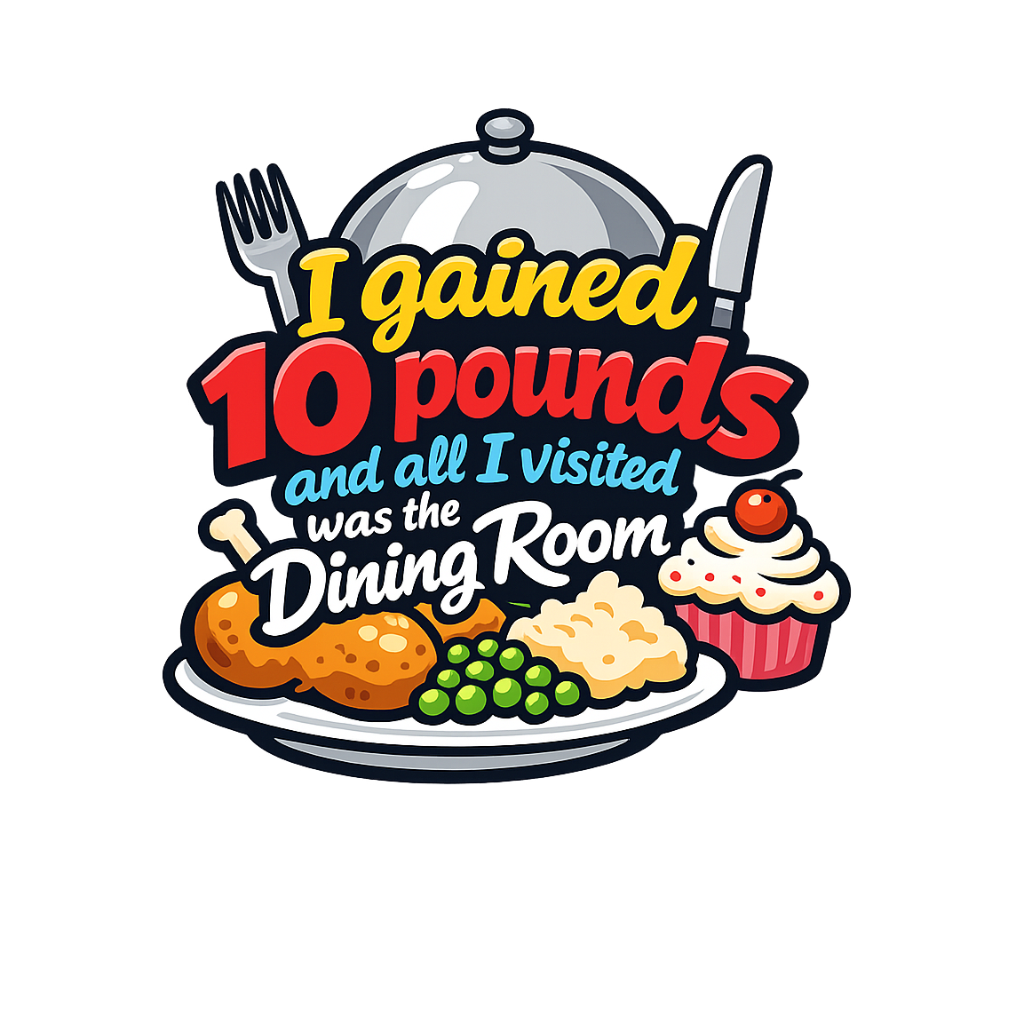 Dining Room Tourist - Bordered Artwork