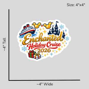 Enchanted Holiday Cruise 2026 - Size Reference Mockup