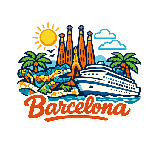 Barcelona Brilliance - Bordered Artwork