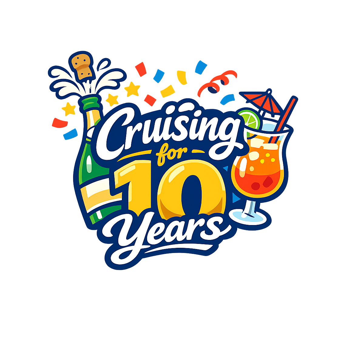 10 Year Celebration - Bordered Artwork