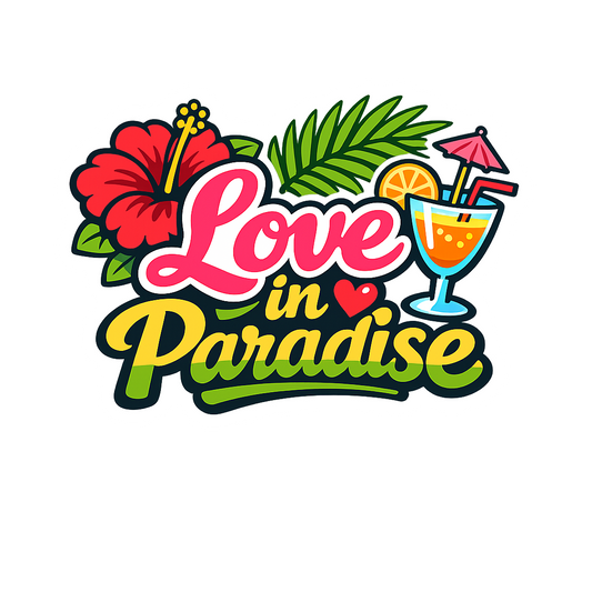 Love in Paradise - Bordered Artwork