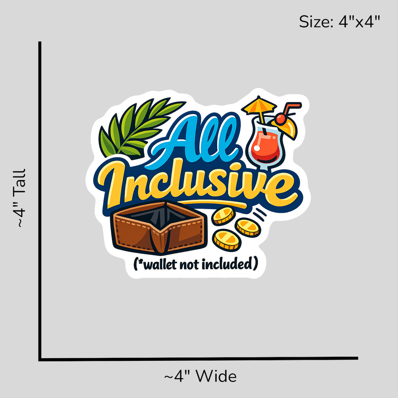 All Inclusive Asterisk - Size Reference Mockup