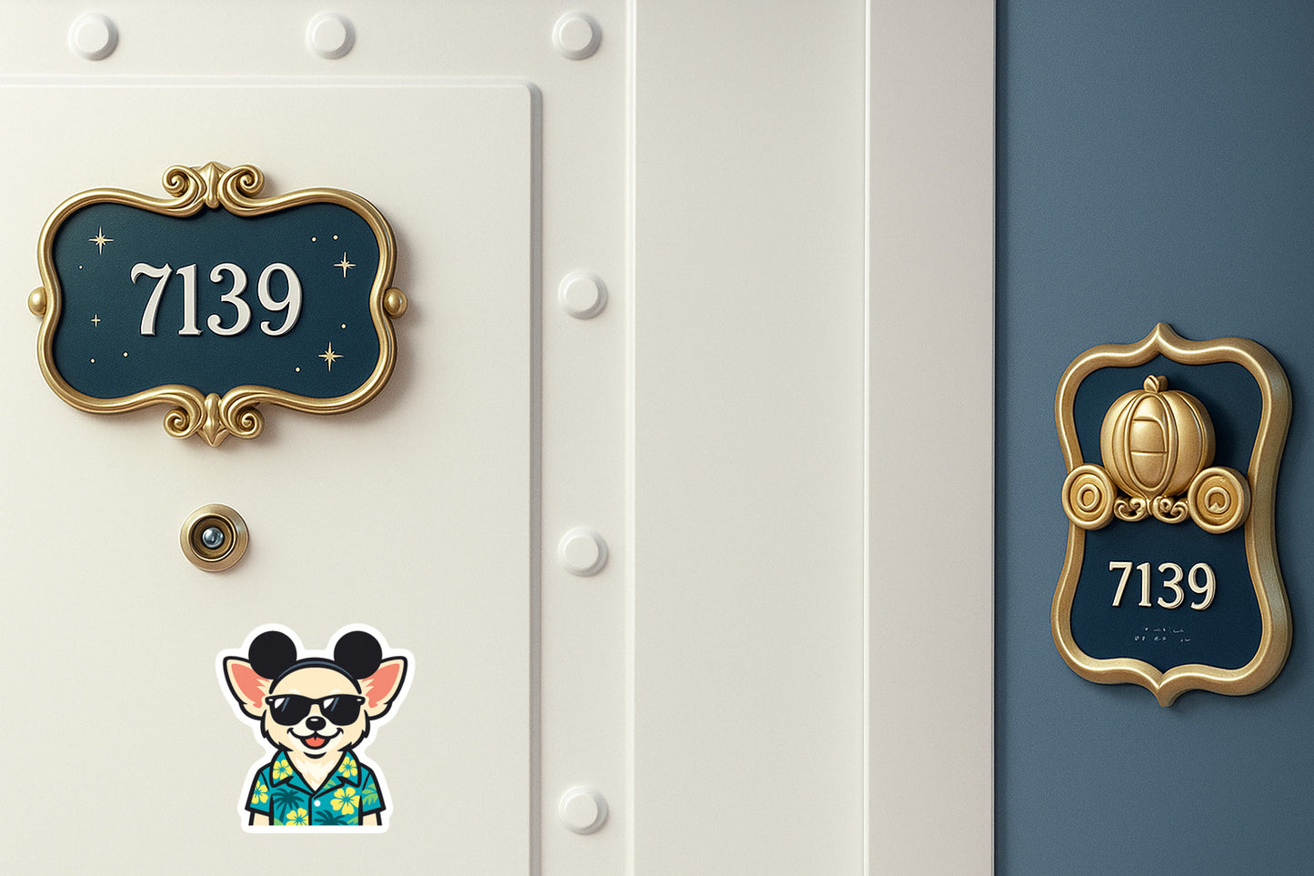 Magic Cream Chihuahua - Door Style 2 Mockup