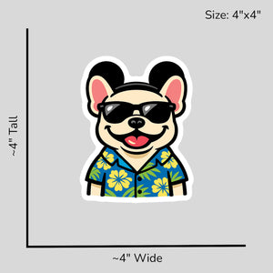 Magic Cream French Bulldog - Size Reference Mockup