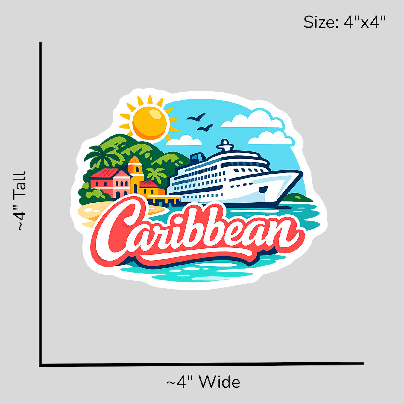 Southern Caribbean Treasures - Size Reference Mockup