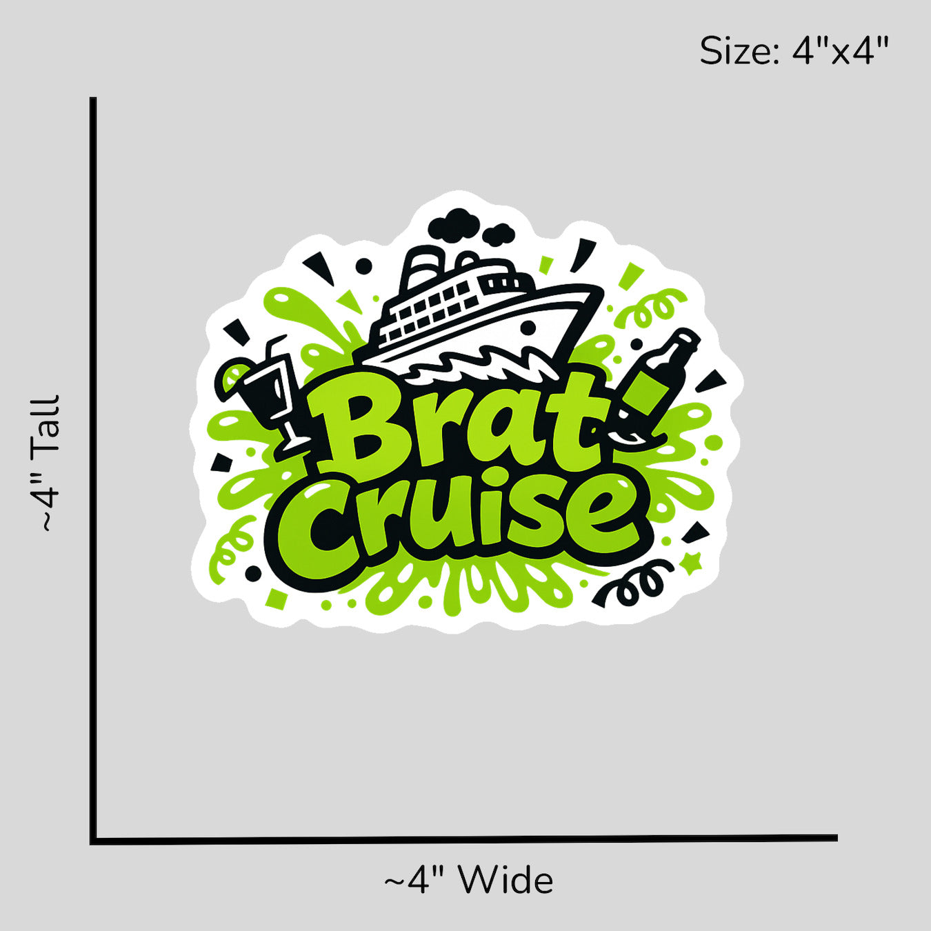 Brat Cruise - Size Reference Mockup