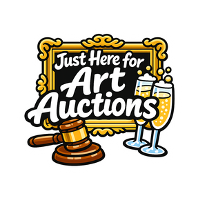 Just Here for Art Auctions - Bordered Artwork