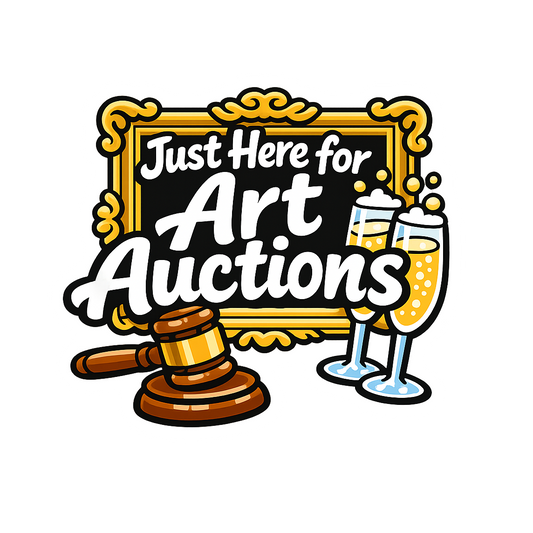 Just Here for Art Auctions - Bordered Artwork