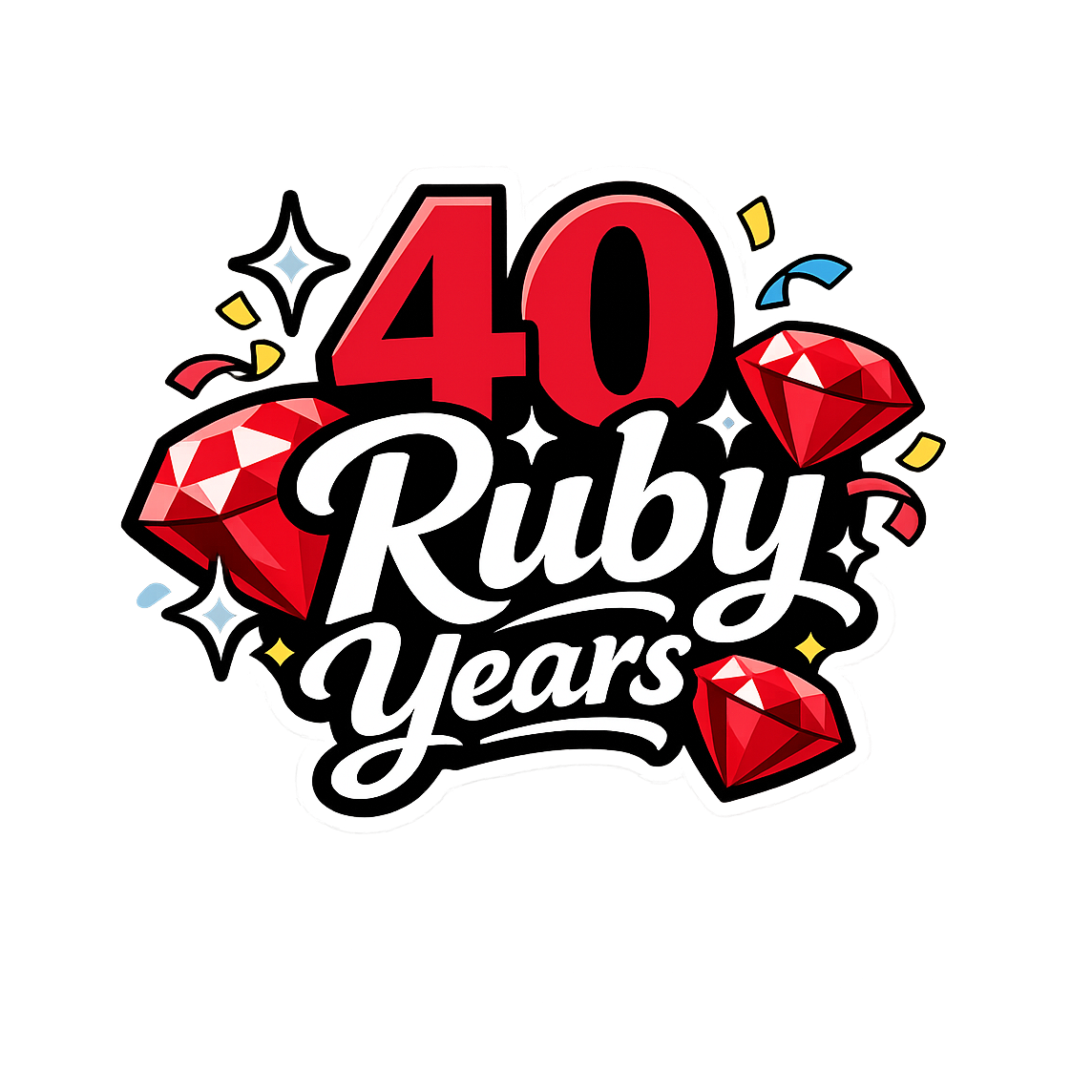 40 Ruby Years - Bordered Artwork