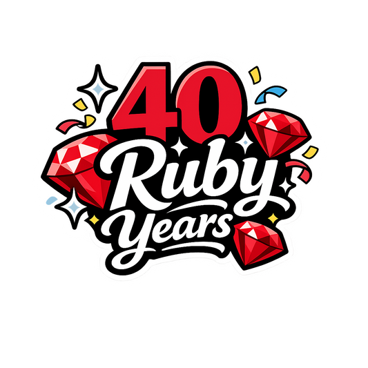 40 Ruby Years - Bordered Artwork