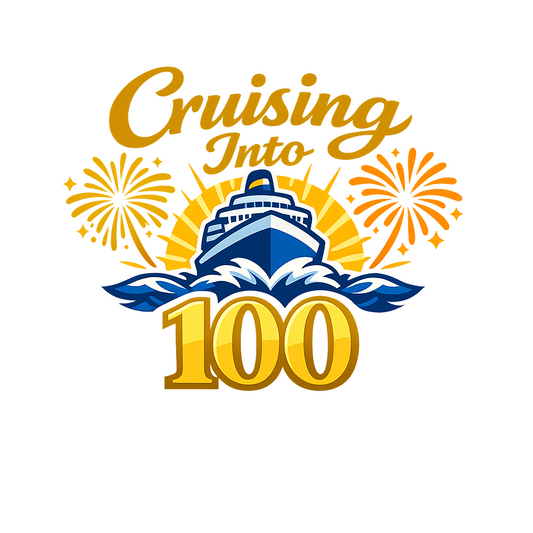 Cruising Into 100 - Bordered Artwork