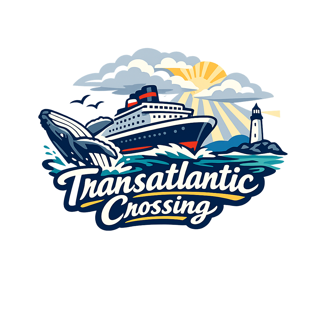 Transatlantic Crossing - Bordered Artwork