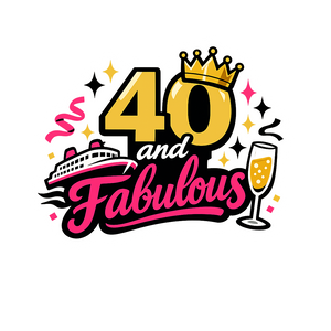 40 and Fabulous - Bordered Artwork