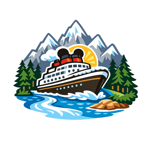 Alpine Peak Cruise - Bordered Artwork