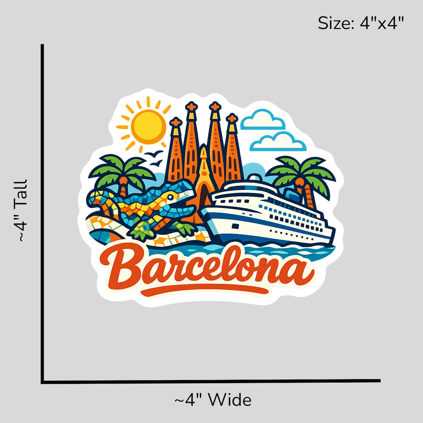 Barcelona Brilliance - Size Reference Mockup