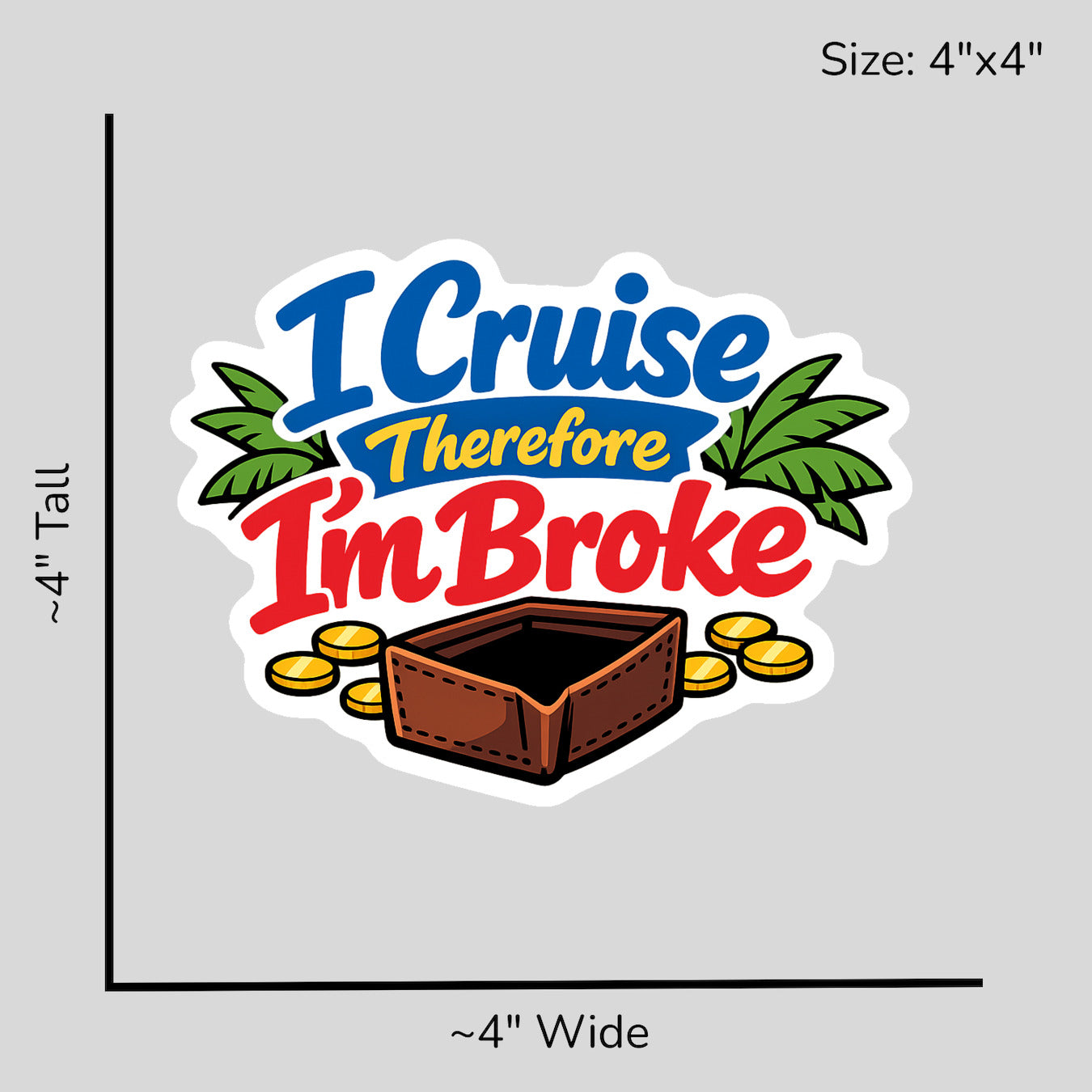 Cruise Therefore Broke - Size Reference Mockup