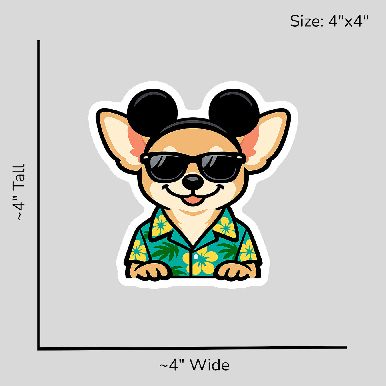 Magic Fawn Chihuahua - Size Reference Mockup