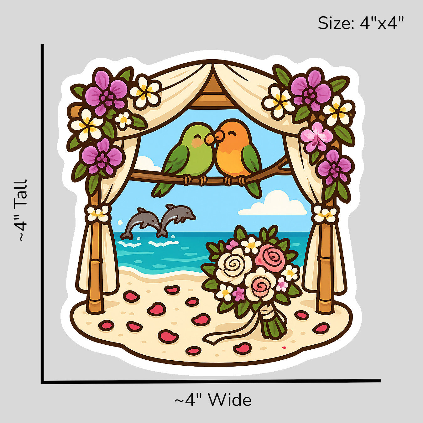 Seaside Vows - Size Reference Mockup