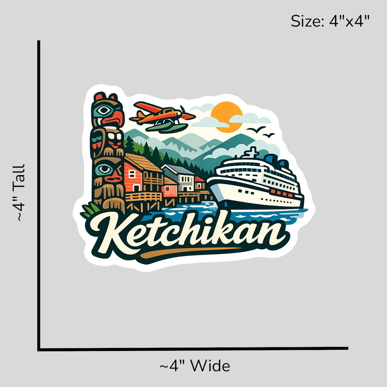 Scenic Ketchikan - Size Reference Mockup