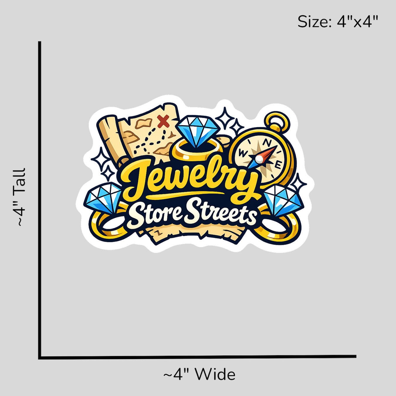 Jewelry Store Streets - Size Reference Mockup