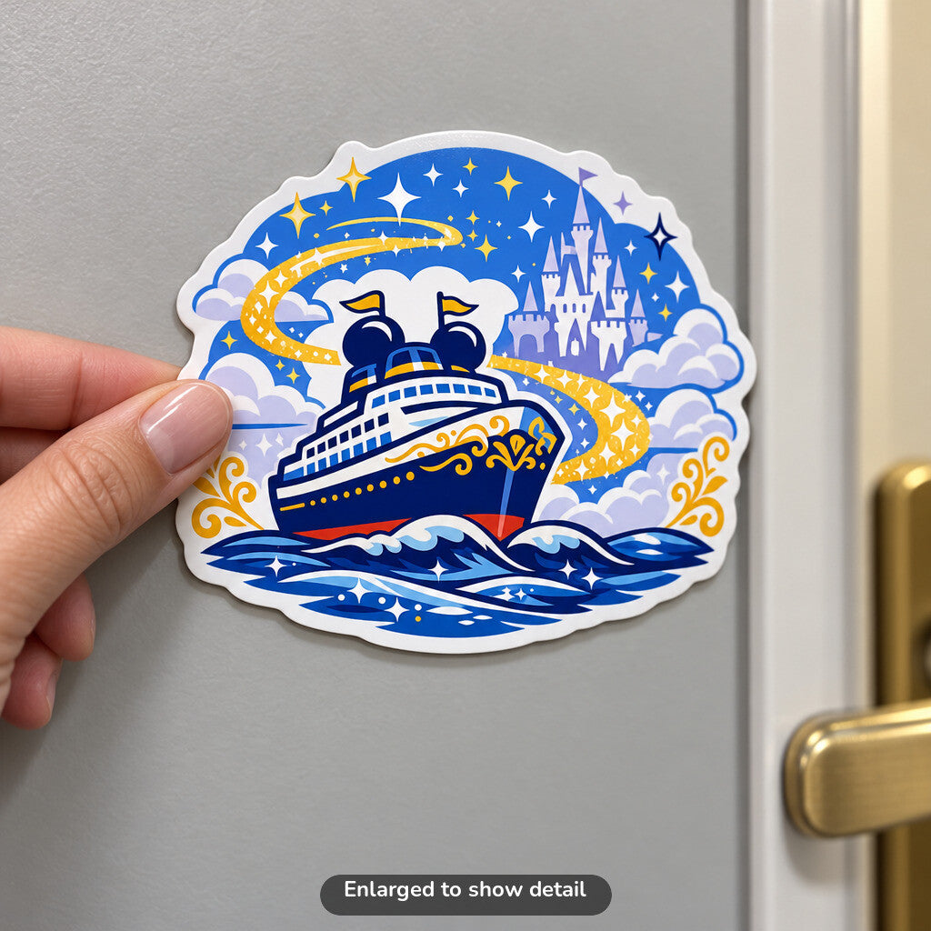 Magical Castle Voyage - Magnet on Cruise Cabin Door