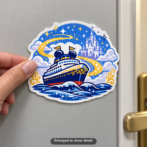 Magical Castle Voyage - Magnet on Cruise Cabin Door