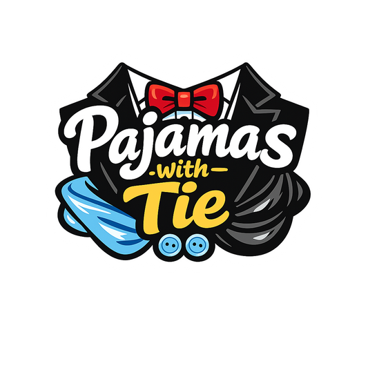 Pajamas with Tie - Bordered Artwork