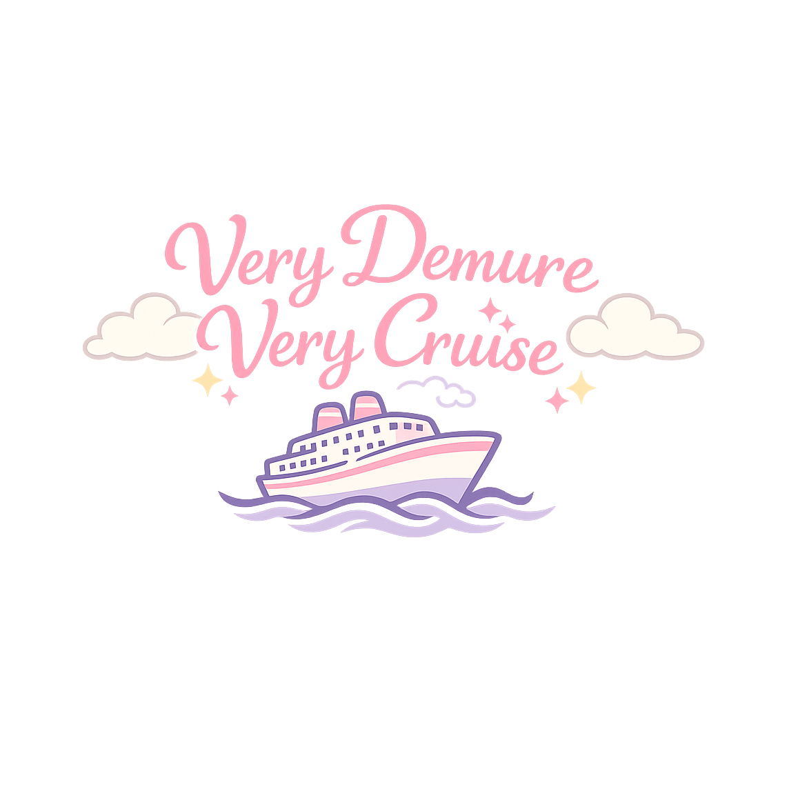 Very Demure Very Cruise - Bordered Artwork