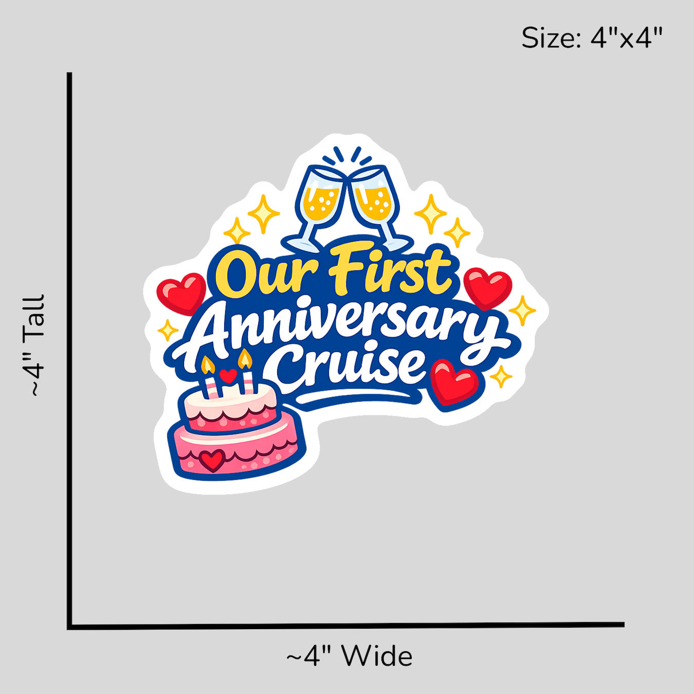 First Anniversary - Size Reference Mockup