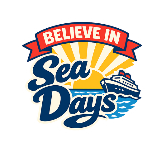 Believe in Sea Days - Bordered Artwork