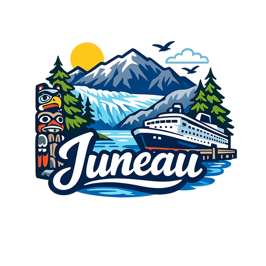 Juneau Wilderness - Bordered Artwork