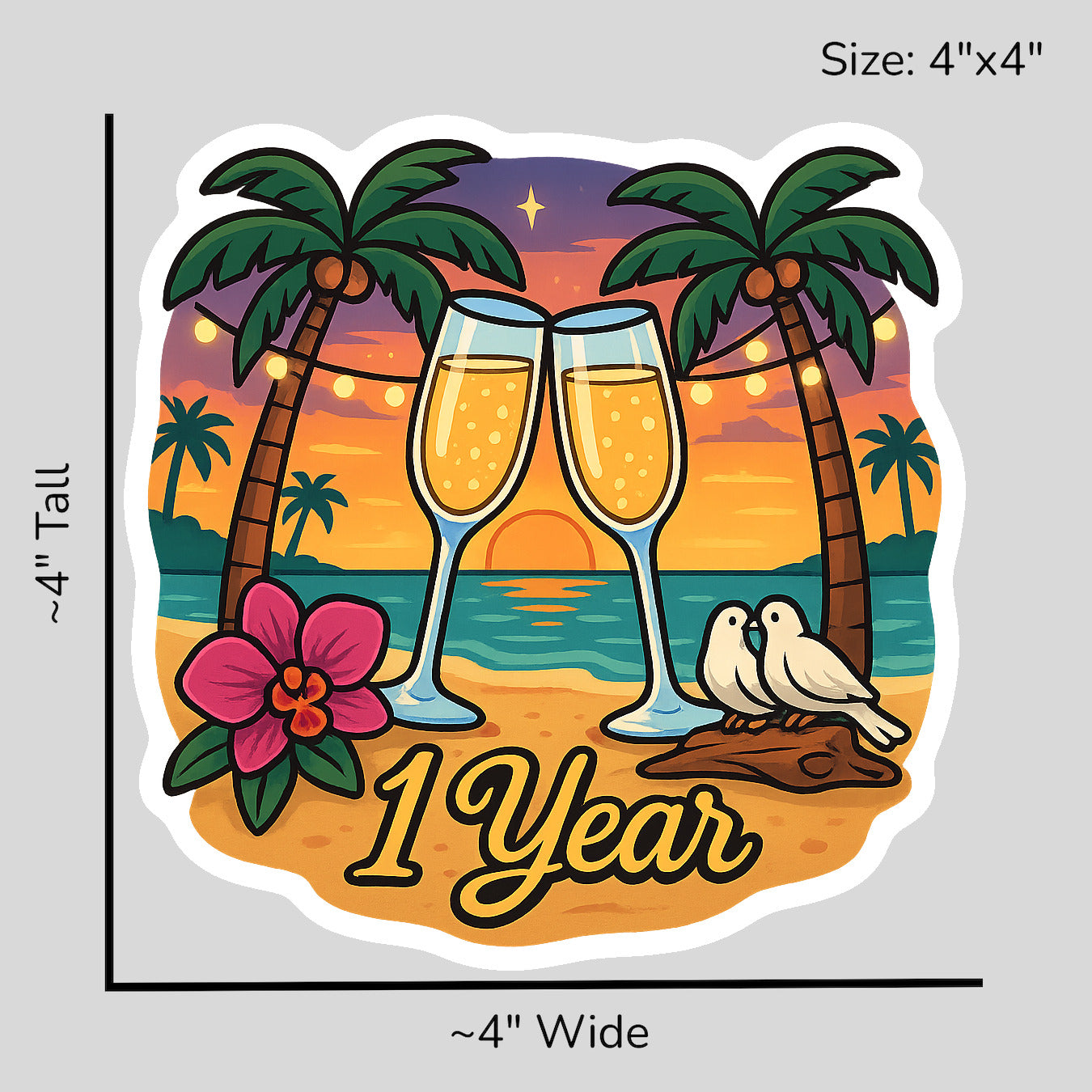 First Anniversary - Size Reference Mockup