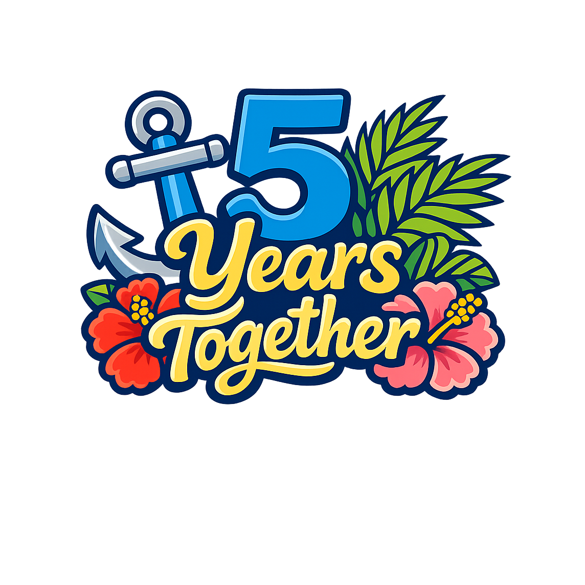 5 Years Together - Bordered Artwork