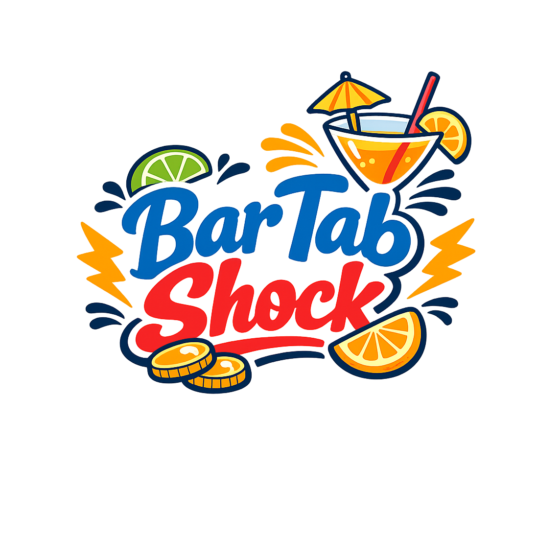 Bar Tab Shock - Bordered Artwork