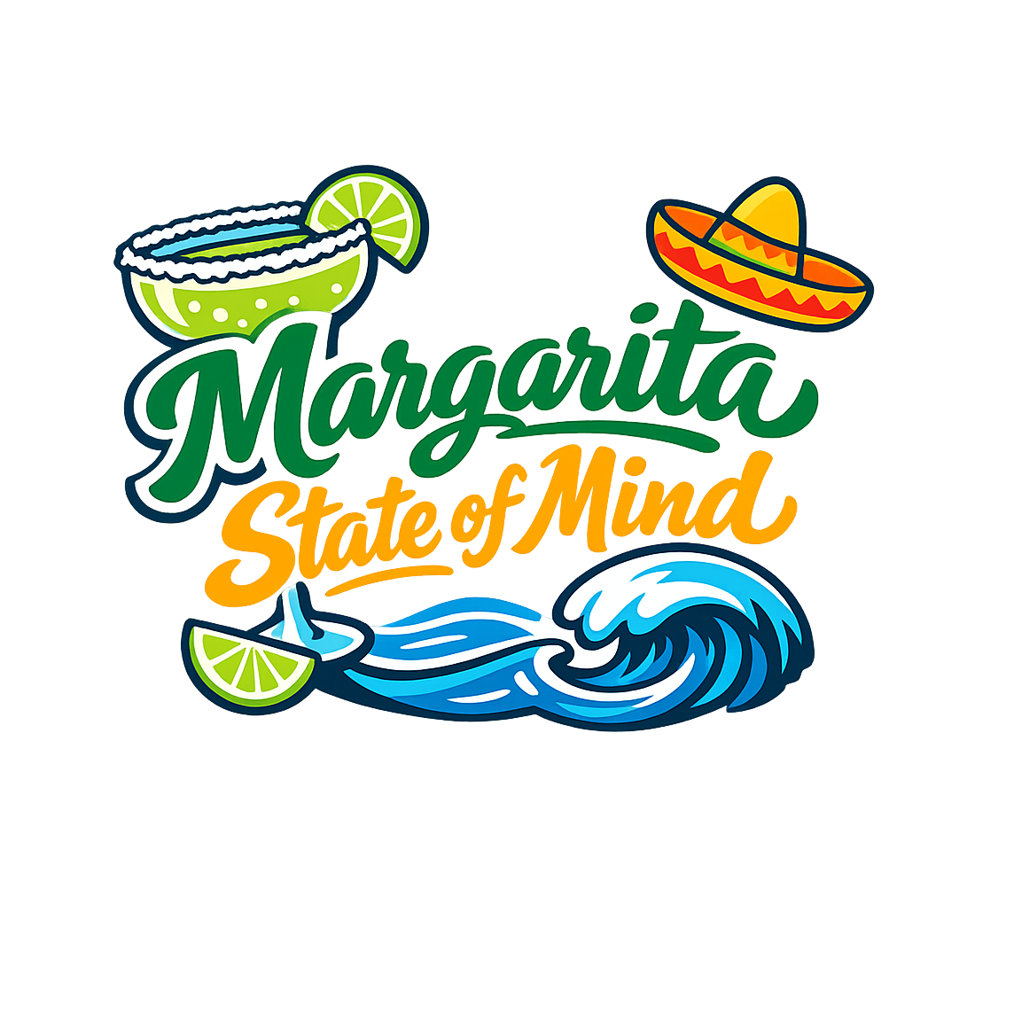 Margarita State of Mind - Bordered Artwork
