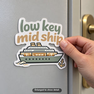 Low Key Mid Ship - Magnet on Cruise Cabin Door