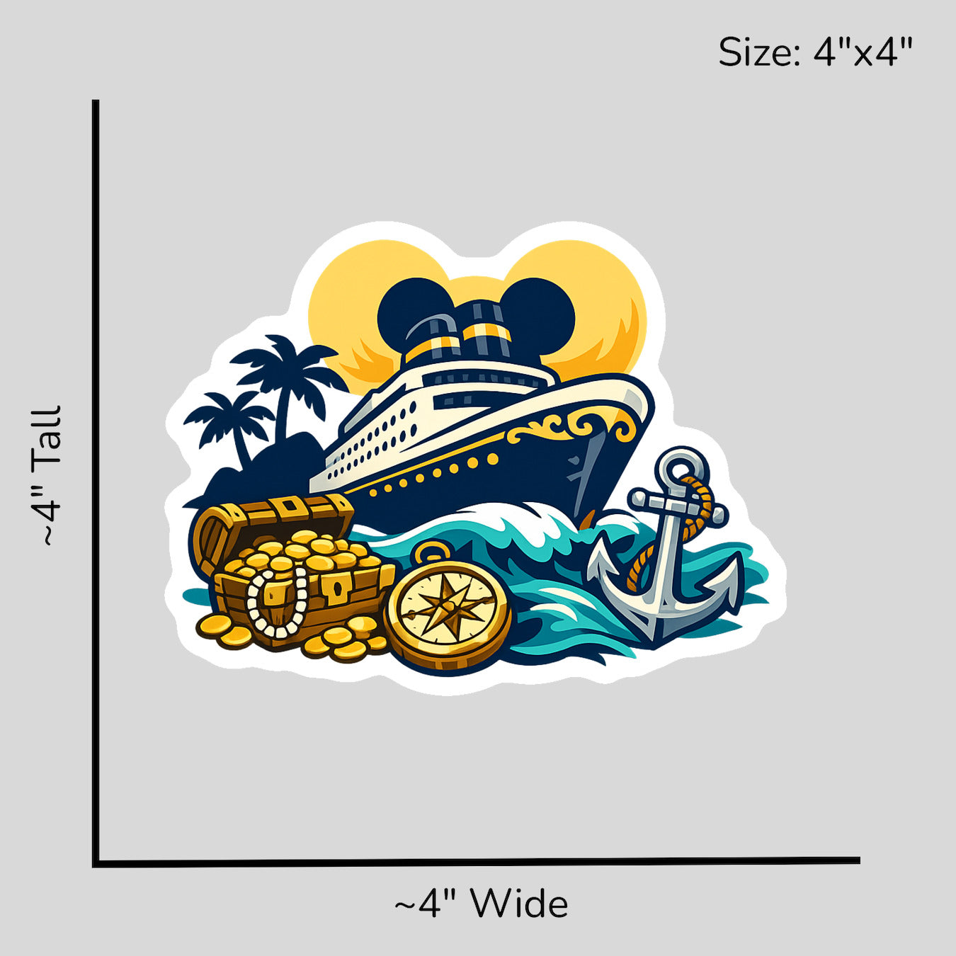 Pirates' Ocean Quest - Size Reference Mockup