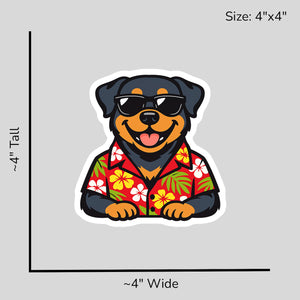 Tropical Rottweiler - Size Reference Mockup