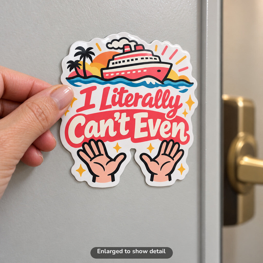 I Literally Cant Even - Magnet on Cruise Cabin Door