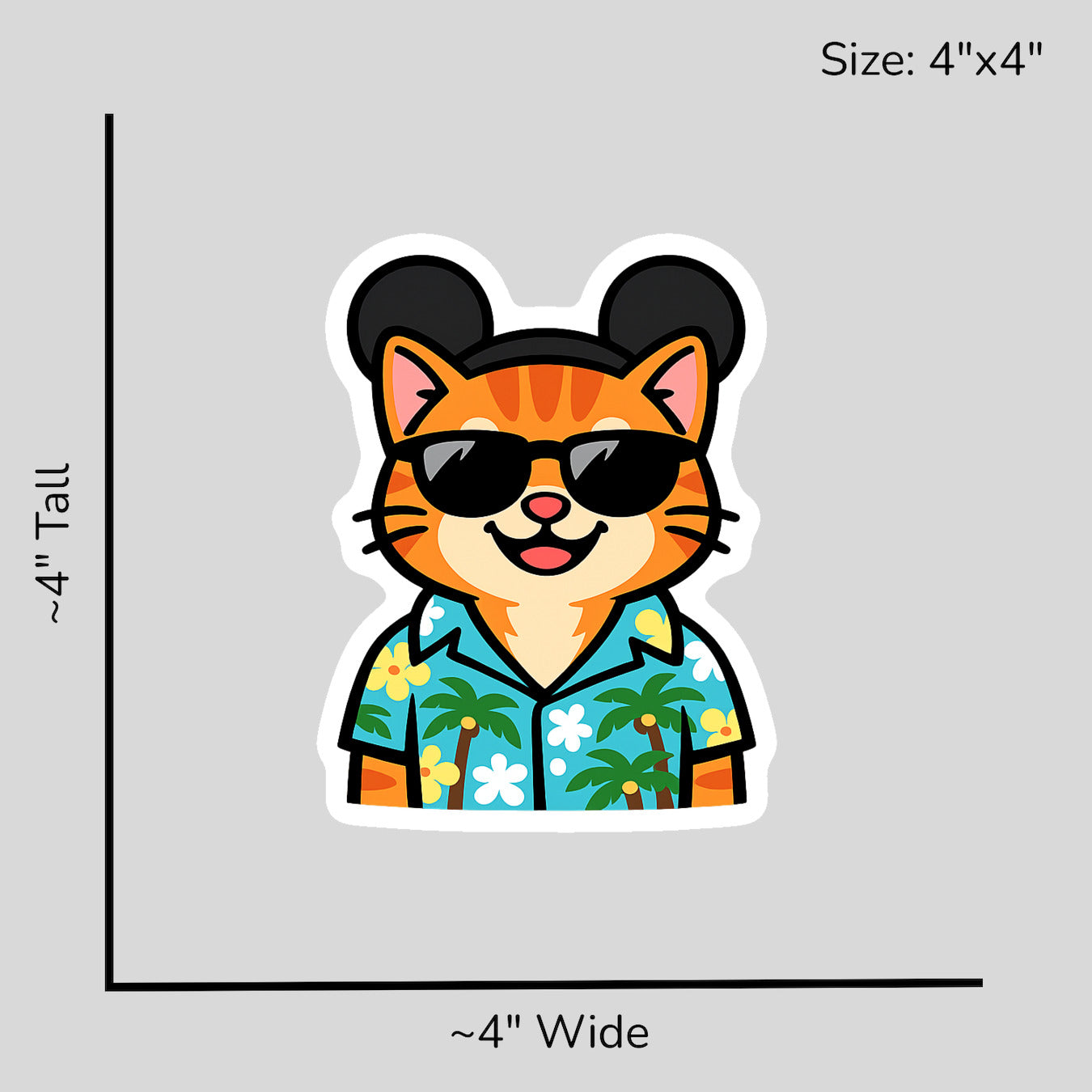 Magic Orange Tabby - Size Reference Mockup