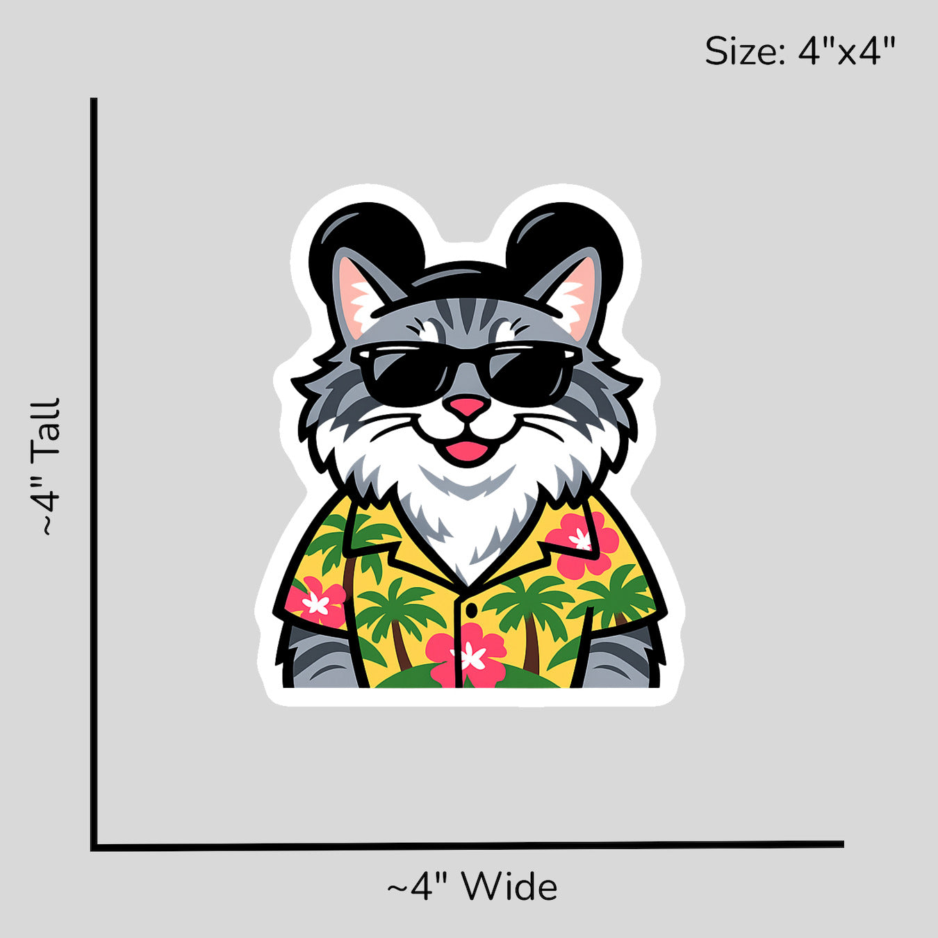 Magic Silver Maine Coon - Size Reference Mockup