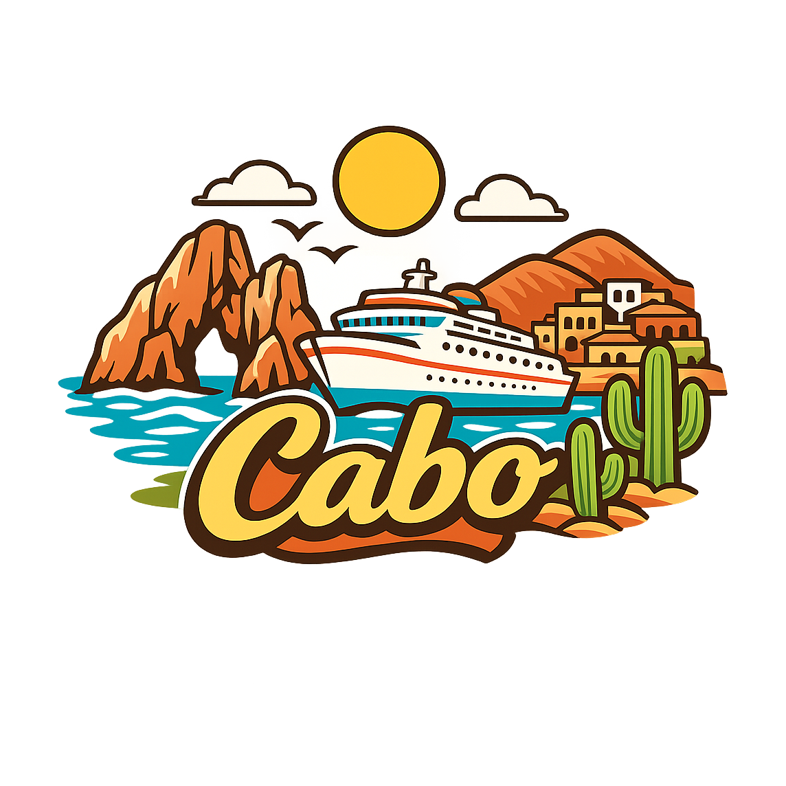 Cabo Adventure - Bordered Artwork