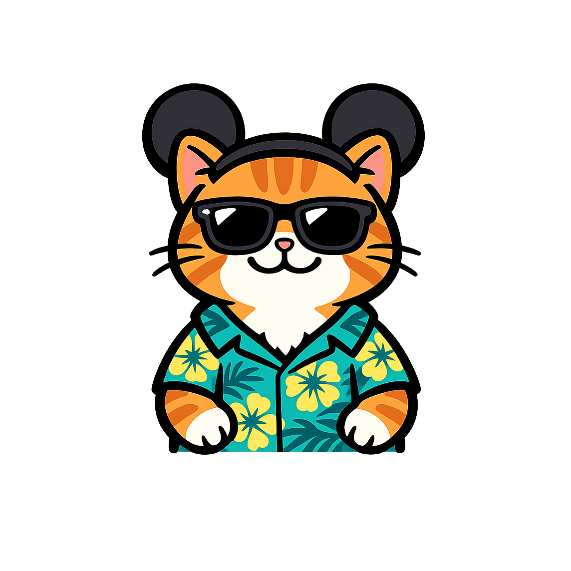 Magic Munchkin Cat - Bordered Artwork