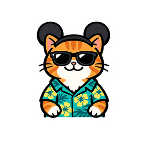 Magic Munchkin Cat - Bordered Artwork