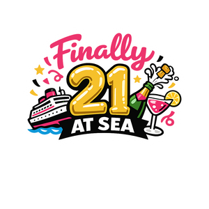 Finally 21 at Sea - Bordered Artwork