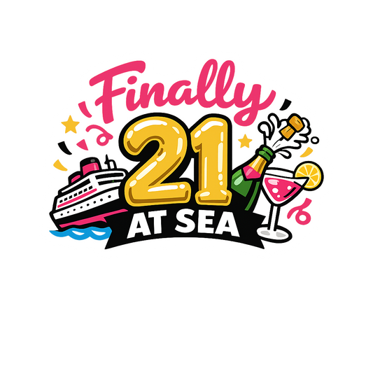 Finally 21 at Sea - Bordered Artwork