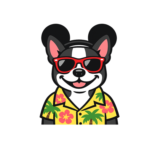 Magic Boston Terrier - Bordered Artwork