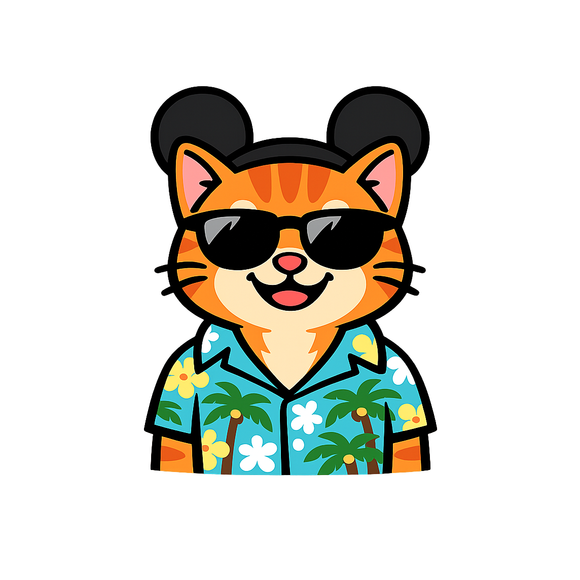 Magic Orange Tabby - Bordered Artwork