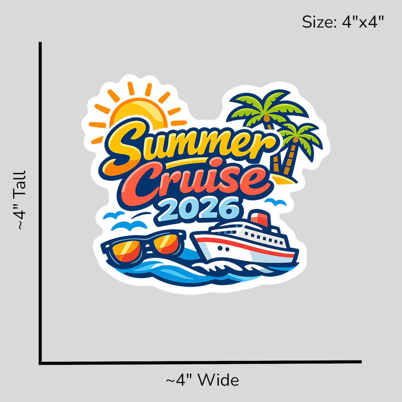 Summer Cruise 2026 - Size Reference Mockup
